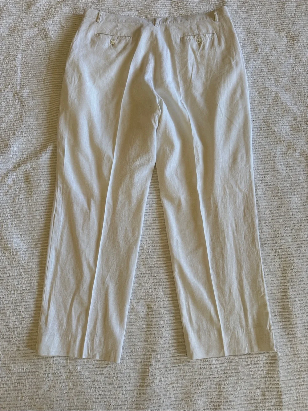MENS White Linen Summer Pants sz 42